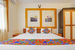 Sengetøy i egyptisk bomull, sengetøy av topp kvalitet og safe på rommet