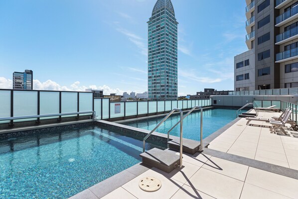 A heated pool