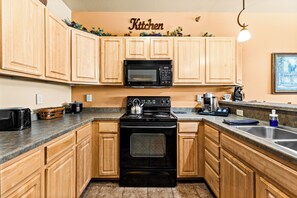 Fridge, stovetop, highchair