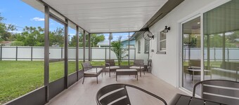 Newly renovated 3BR/2BA home with modern finishes, fast WiFi, central A/C,