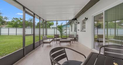 Newly renovated 3BR/2BA home with modern finishes, fast WiFi, central A/C,