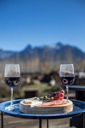 屋外ダイニングエリア