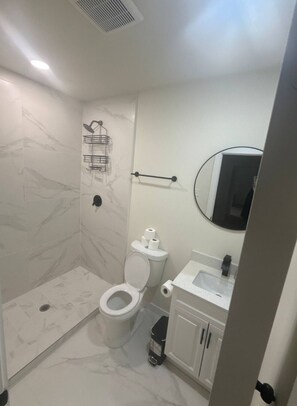 Towels, soap, toilet paper