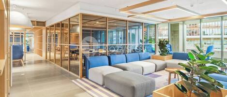 Sala de estar en el lobby