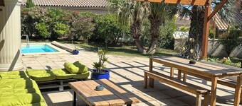 Peaceful villa, swimming pool, BBQ & pétanque court