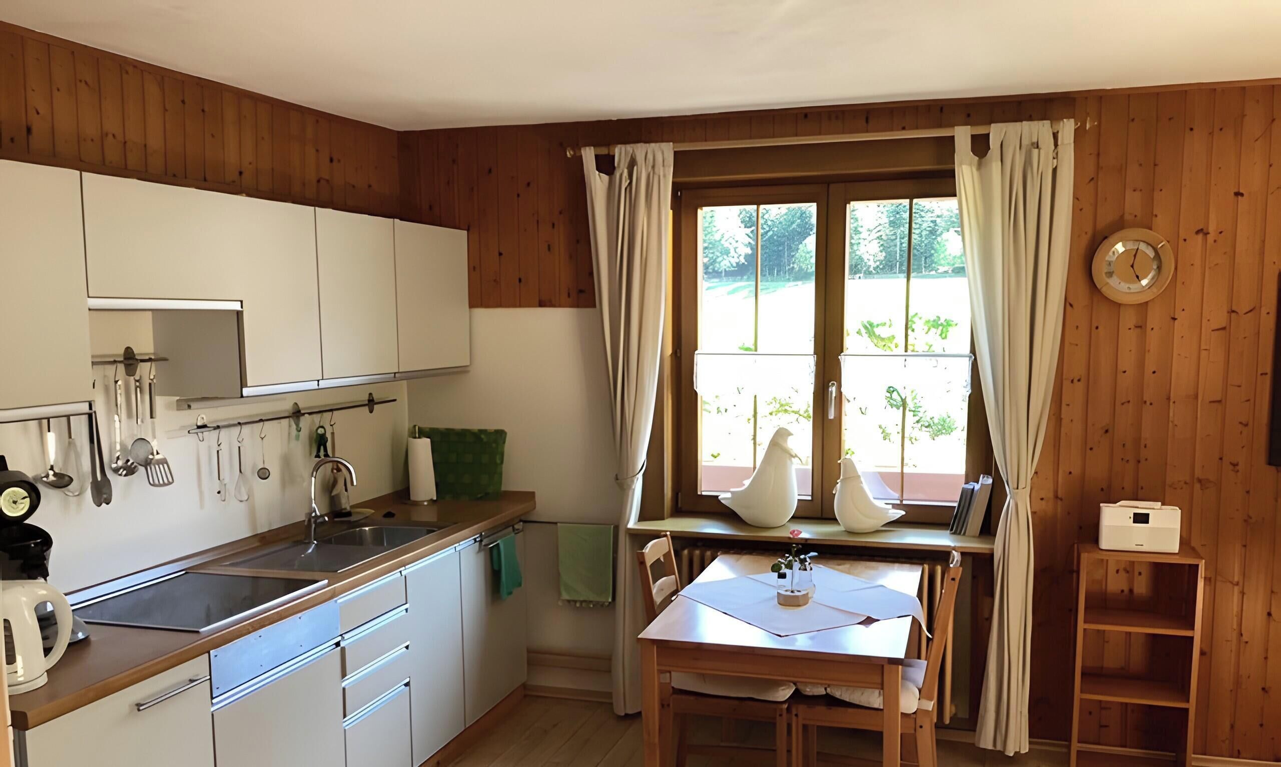 Fridge, microwave, coffee/tea maker, toaster