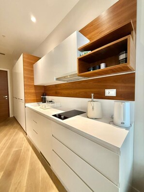 Family Studio, Balcony, City View | Private kitchen