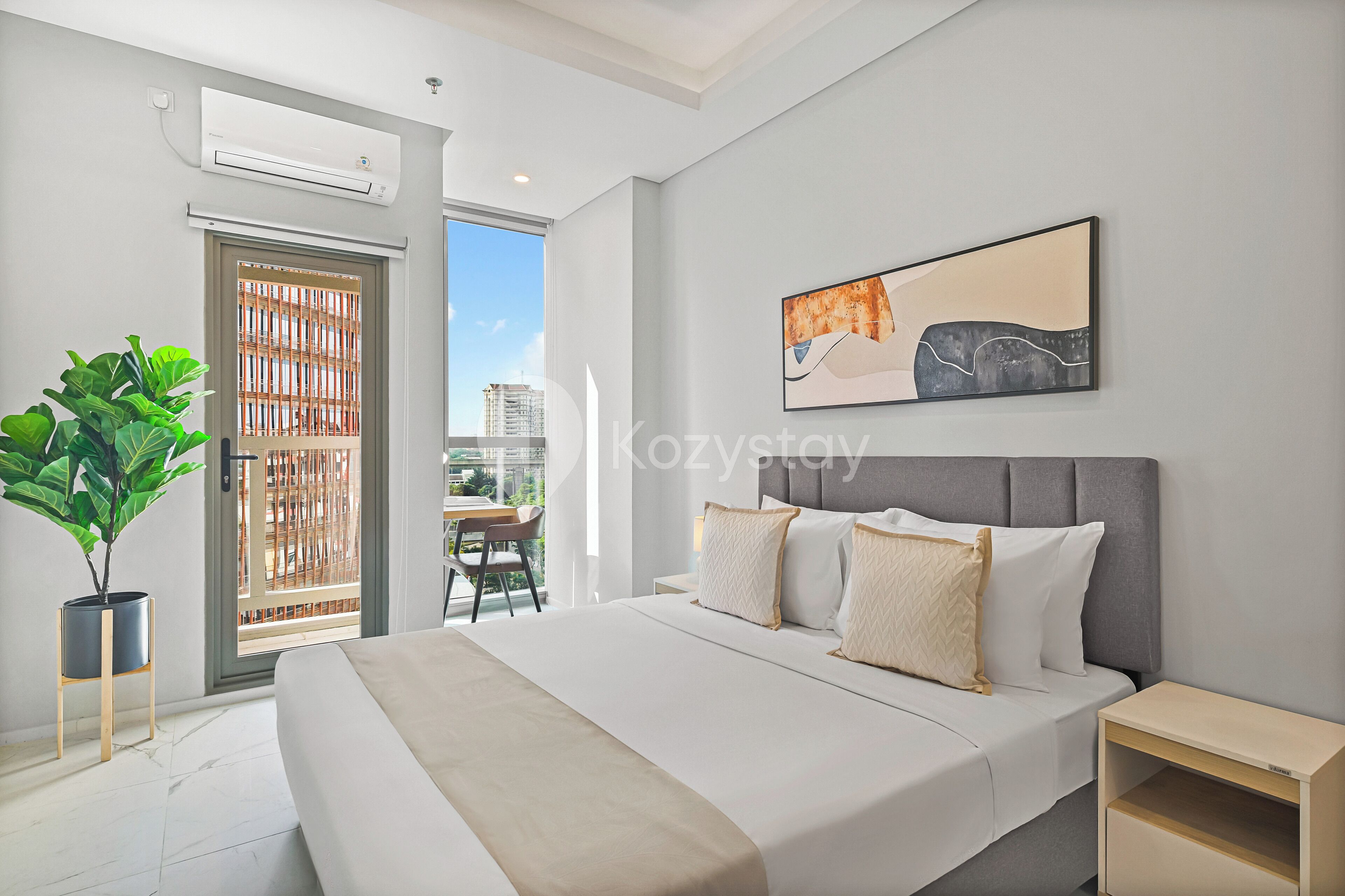 Appartamento, 1 camera da letto, vista città | Vista dalla camera