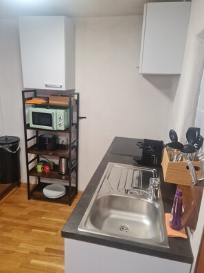 Fridge, oven, stovetop, dishwasher