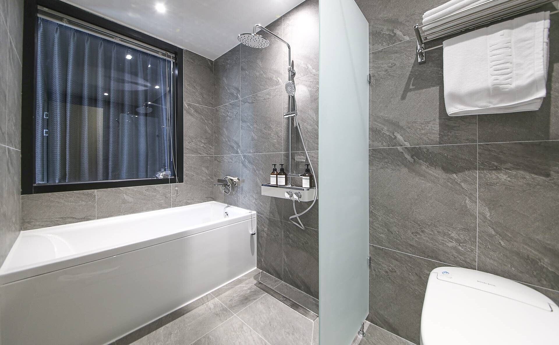 Superior Double Room, City View | Bathroom | Separate bathtub and shower, hair dryer, towels, shampoo