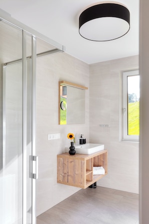 Articles de toilette (gratuits), séchoir à cheveux, serviettes fournies