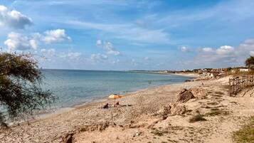 Vlak bij het strand