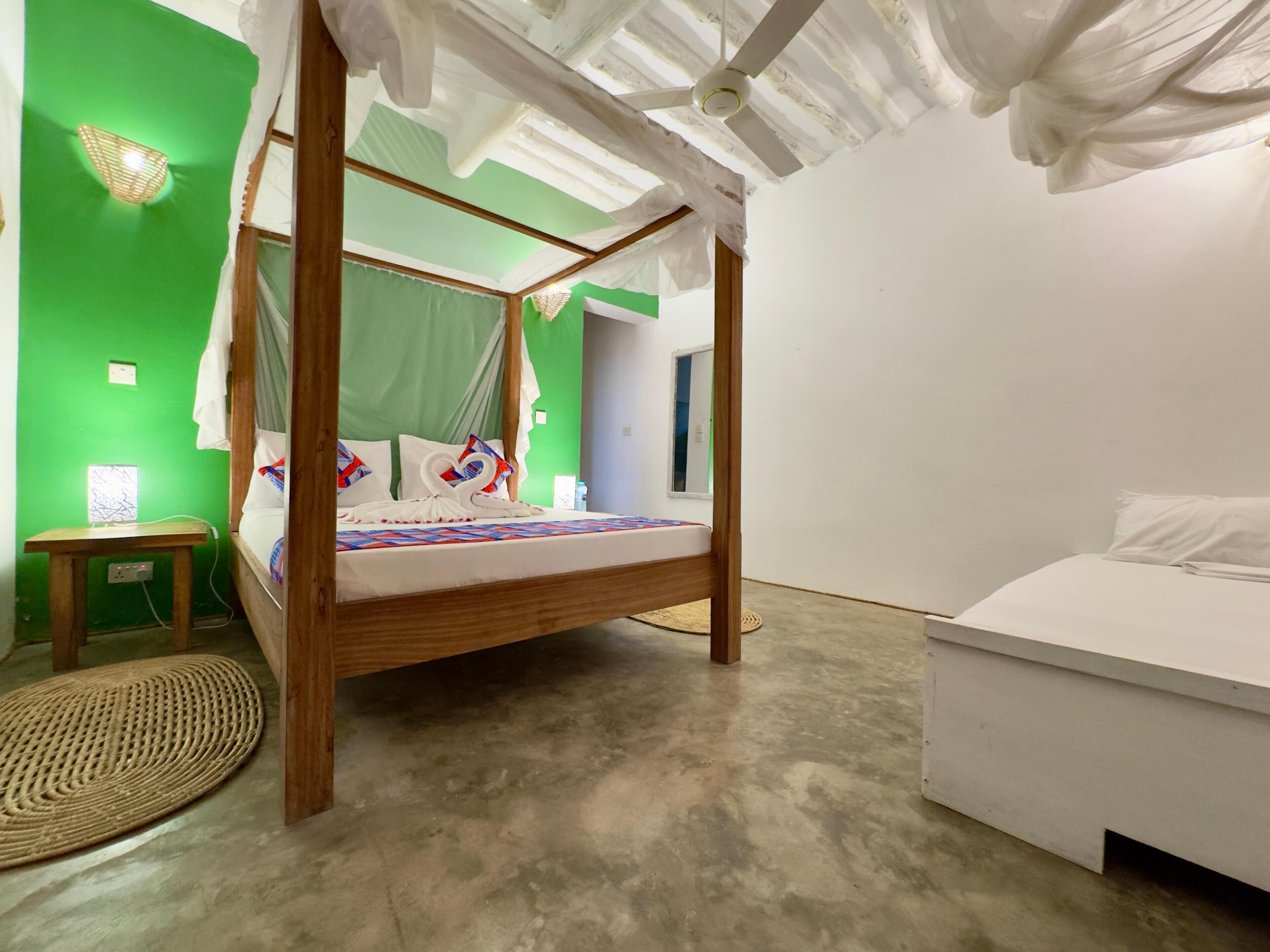 Doppia familiare, vista oceano parziale | Con stile personalizzato, con arredamento individuale, tende oscuranti