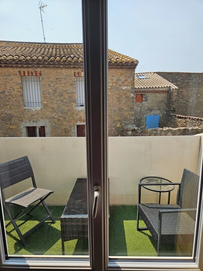 Chambre 2 lit simple avec balcon