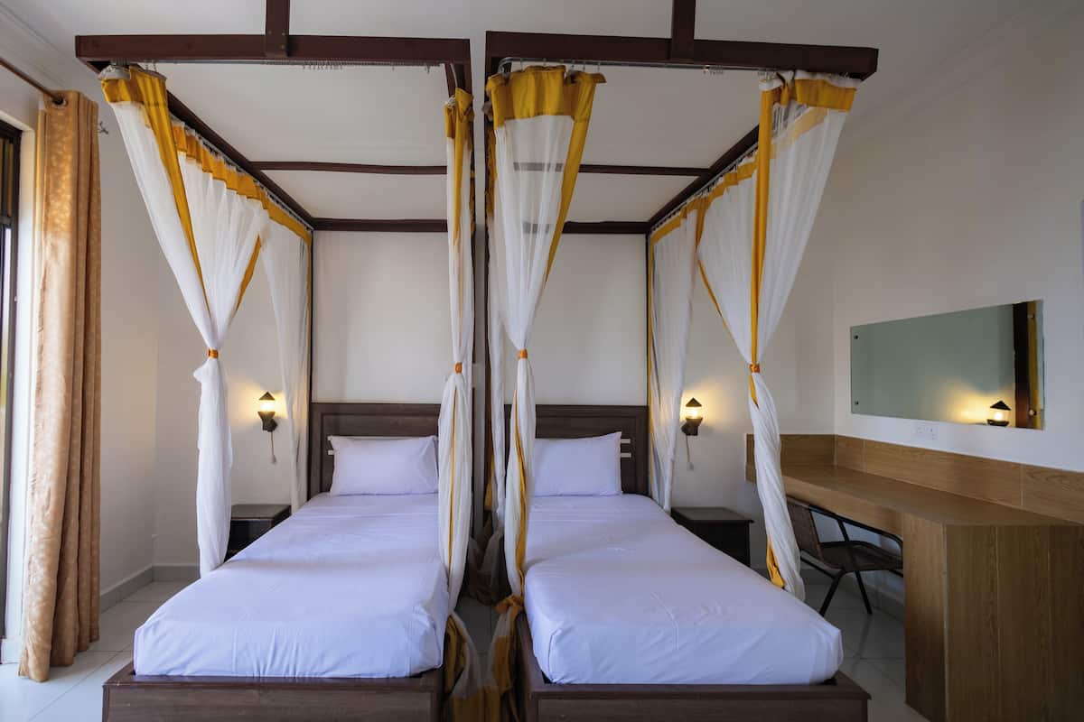 In-room safe, desk, laptop workspace, blackout curtains