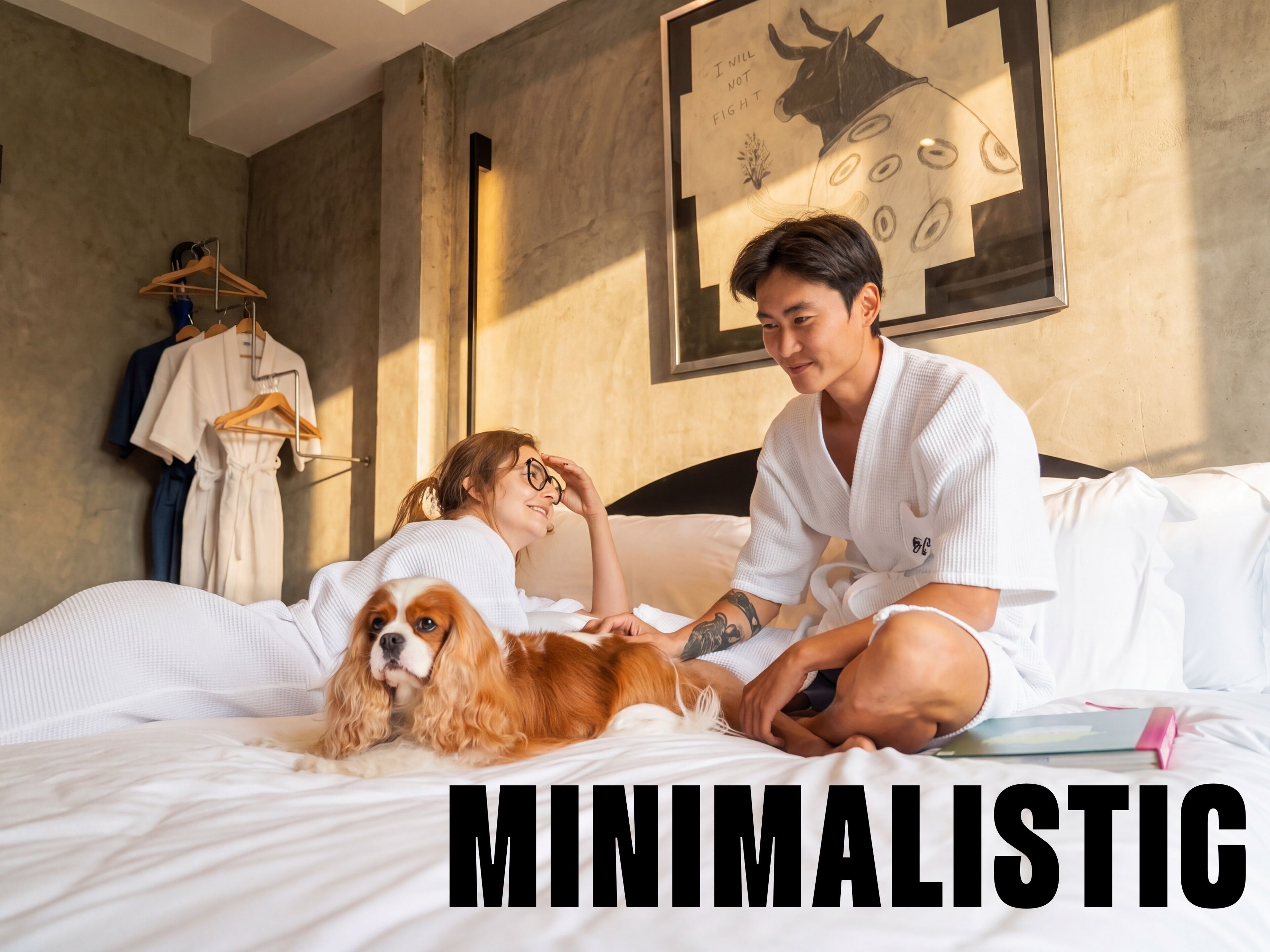 Minibar, caja de seguridad en la habitación y decoración personalizada 
