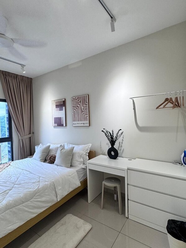 Apartemen Basic | Setrika/meja setrika dan Wi-Fi gratis