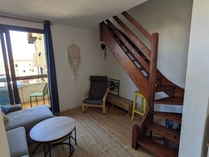 Living area - Beautiful T3 at the foot of the beaches, ocean view. (Seignosse)