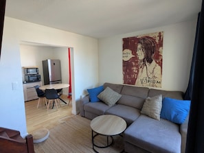 Living area - Beautiful T3 at the foot of the beaches, ocean view. (Seignosse)