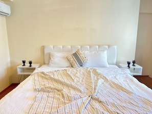 1 bedroom, iron/ironing board, Internet, bed sheets