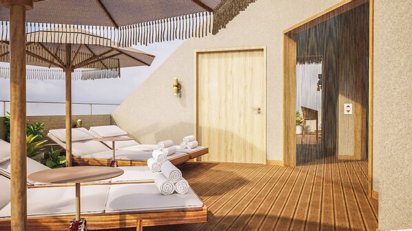 Terrasse sur le toit