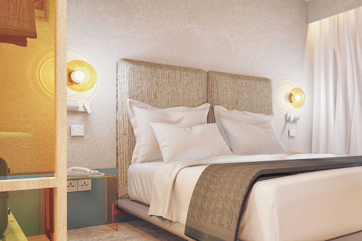 Minibar, in-room safe, desk, blackout curtains