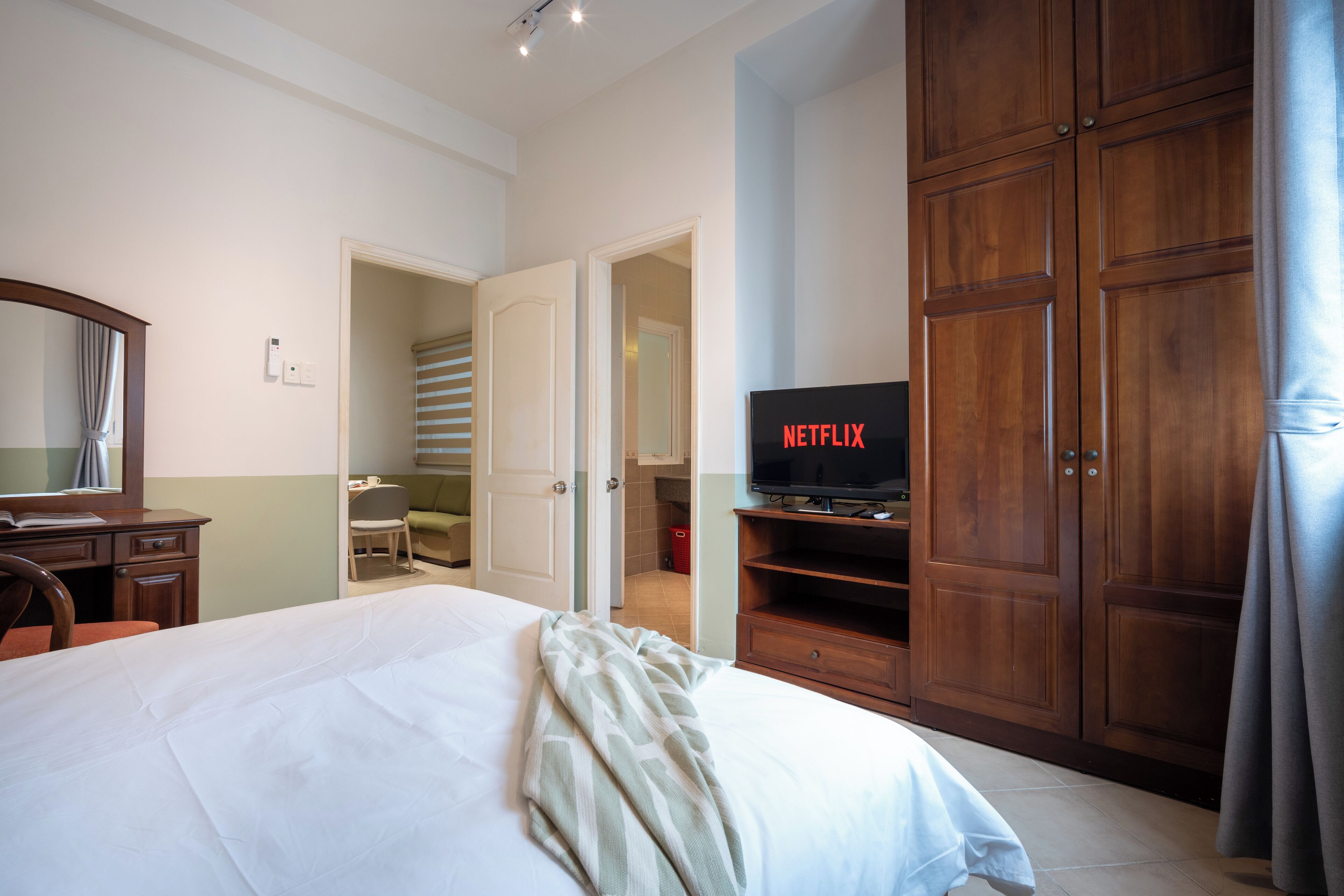 Standard Apartment, 1 Bedroom | In-room safe, desk, laptop workspace, iron/ironing board