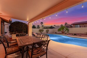 A heated pool