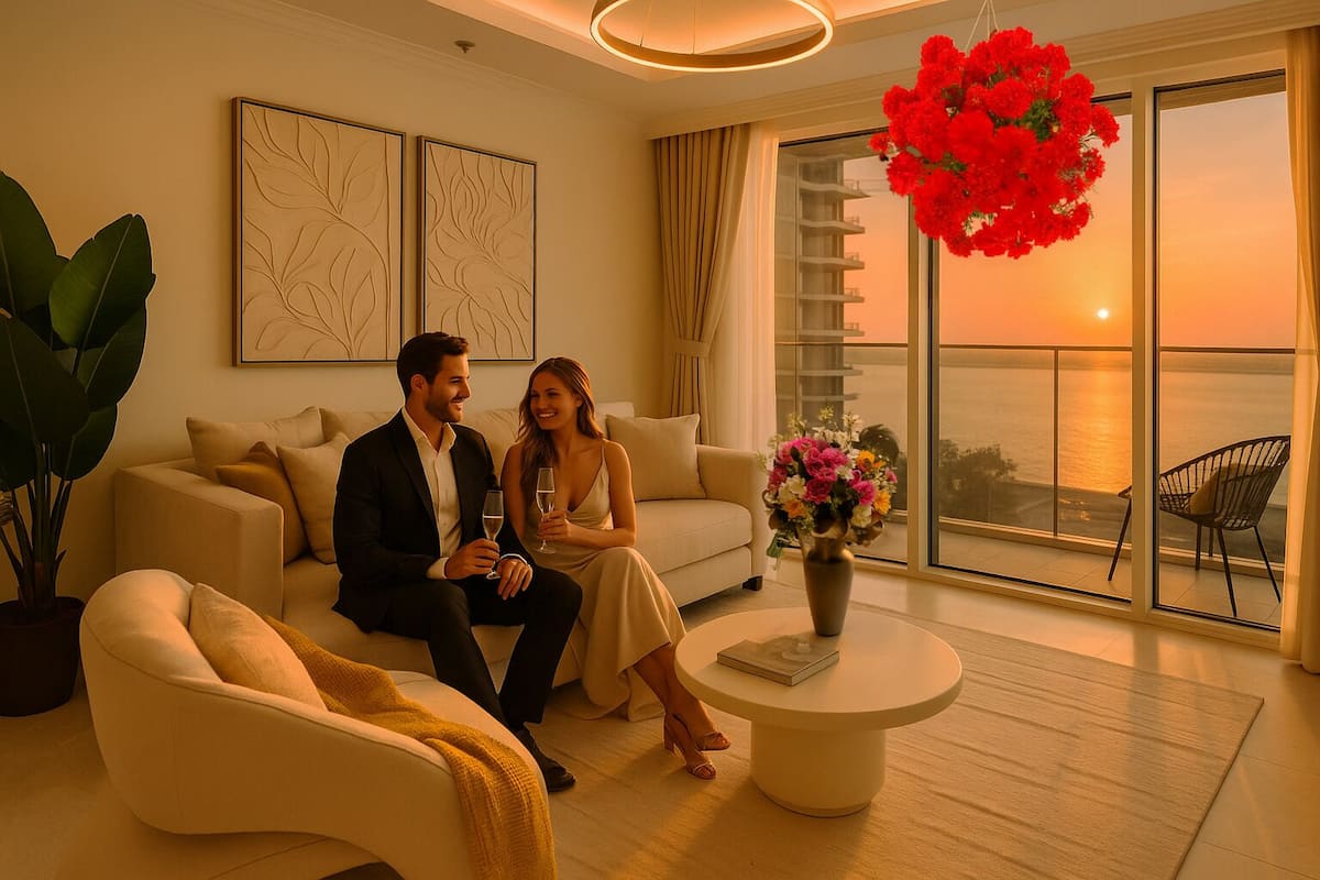 Deluxe Apartment, 1 Bedroom | Living area | 125-cm Smart TV with cable channels, Netflix, streaming services