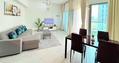 Modern 1-bedroom apartment with fitness room, swimming and Sauna