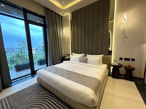 Basic-Doppelzimmer, Balkon, Stadtblick