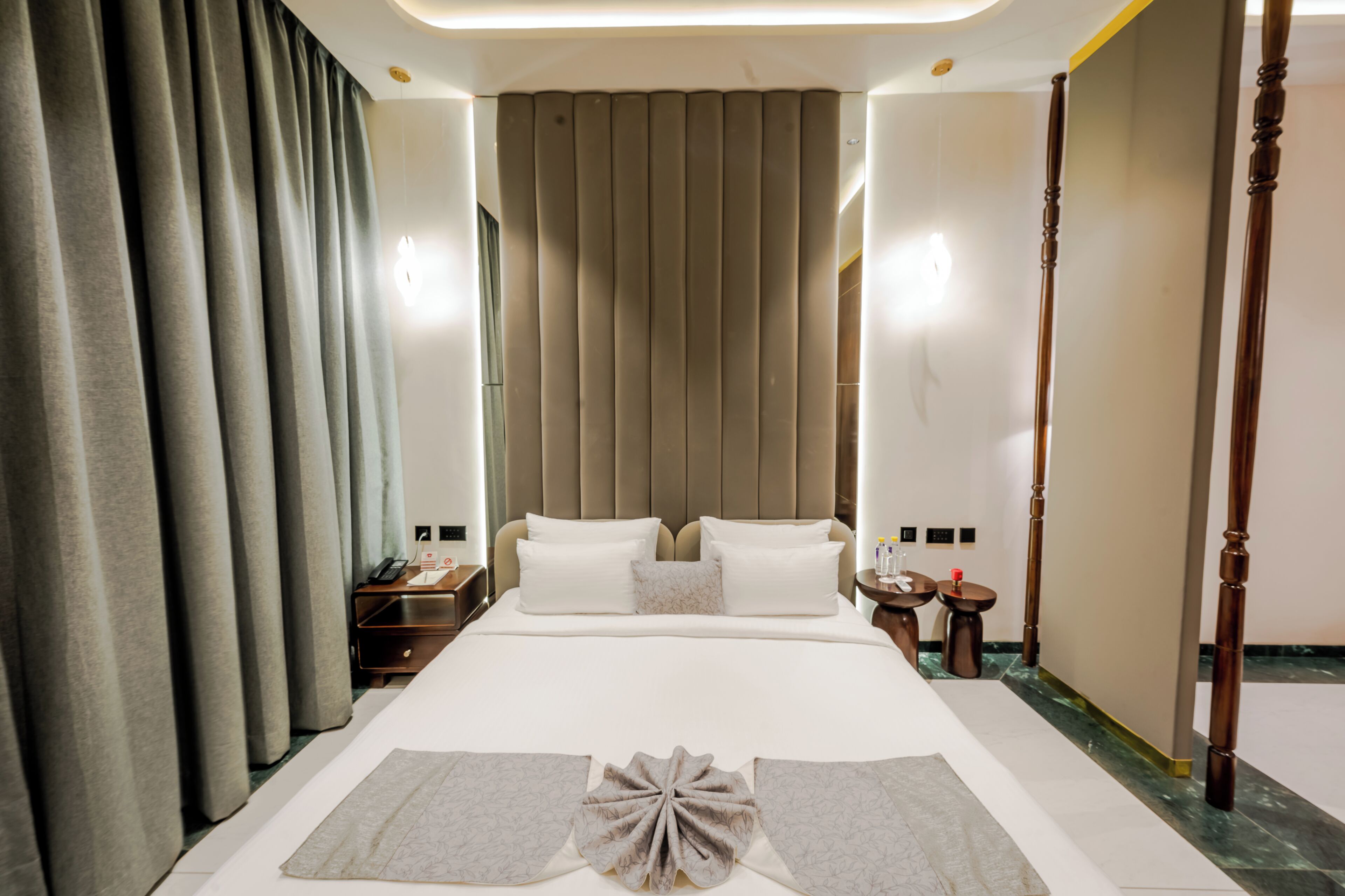 Ropa de cama de alta calidad y minibar 