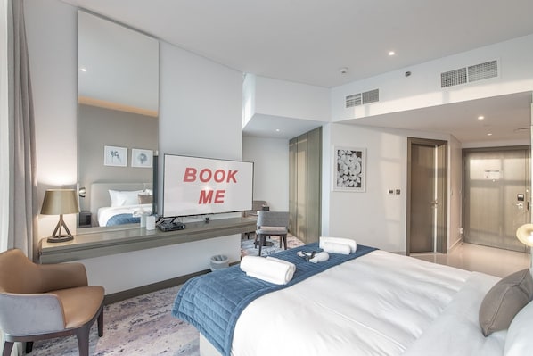 Room - Cozy Studio Apartment Perfect for 2 in Business Bay (Dubai)