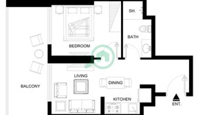 1 bedroom, high-speed internet - 426 Zada Tower in Dubai (Dubai)
