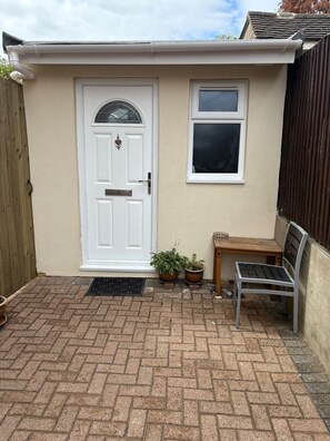 Front of property – evening/night