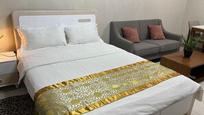 1 室のベッドルーム、アイロン / アイロン台、WiFi、ベッドシーツ