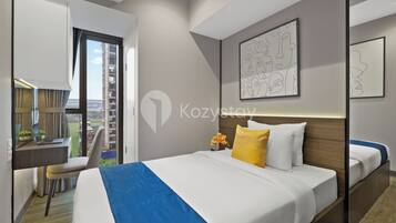 Apartment, 2 Bedrooms, City View | Laptop workspace, free WiFi
