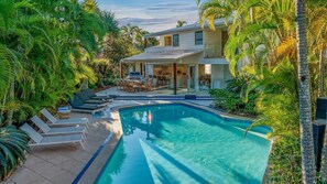 A heated pool
