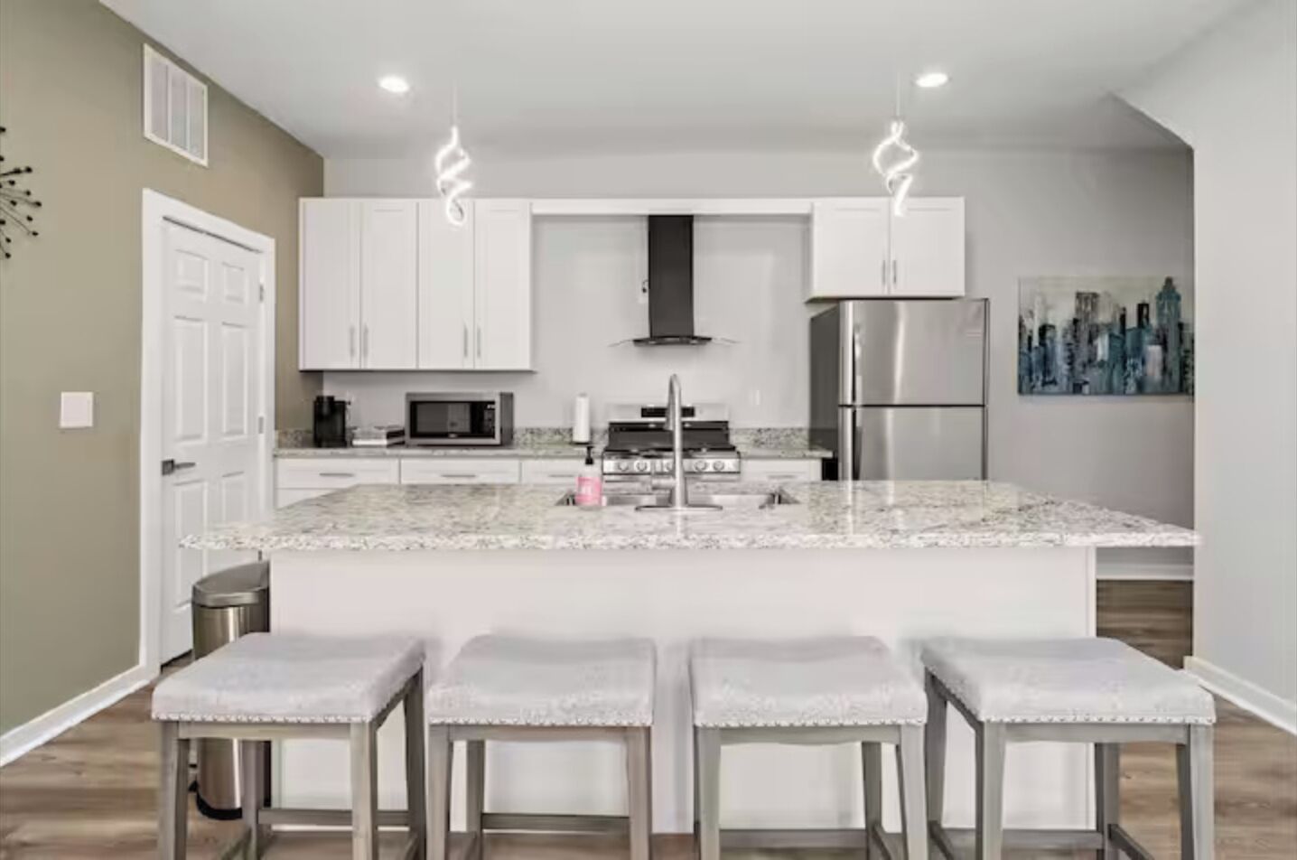 Microwave, oven, stovetop, dishwasher