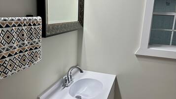 Shower, towels, soap