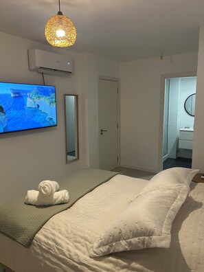 2 室のベッドルーム、WiFi、ベッドシーツ