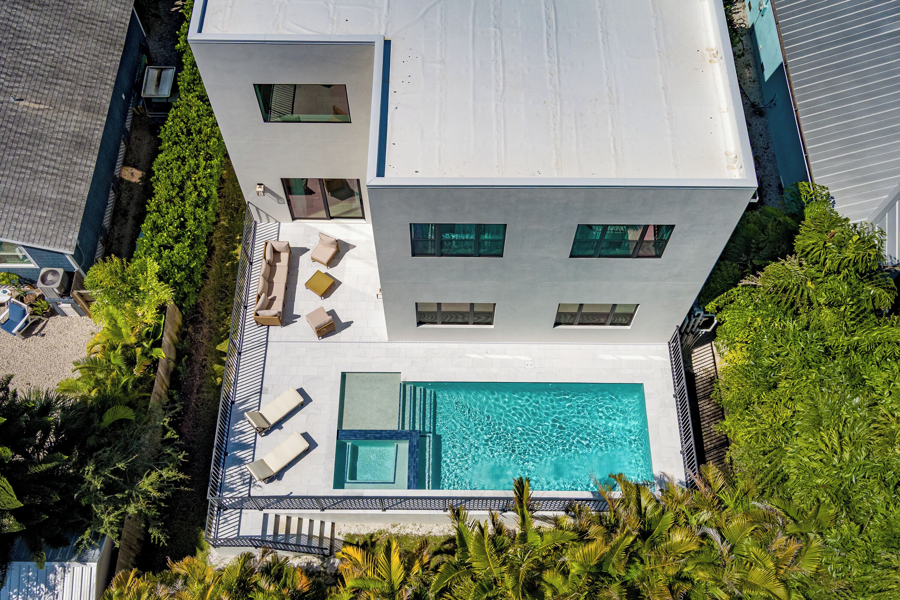 A heated pool