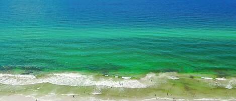 Vlak bij het strand
