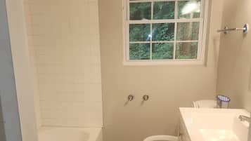 Dusche, Handtücher, Seife, Toilettenpapier