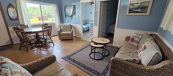 Escape to the quiet countryside and relax at our cozy beach-themed cottage.