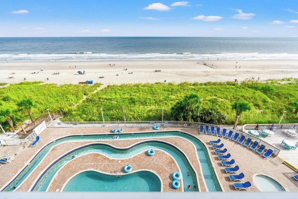 Indoor pool, outdoor pool - Oceanfront 1BR- Bay Watch 635- Water Amenities (North Myrtle Beach)
