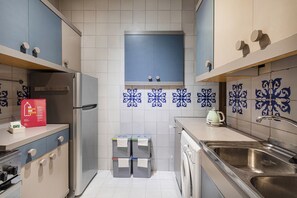 Fridge, oven, dishwasher, electric kettle