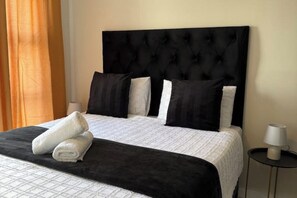 1 bedroom, iron/ironing board, internet, bed sheets