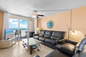 Condo, 1 King Bed (Oceania Plaza 808) | Living area - Oceania Plaza 808 (New Smyrna Beach)