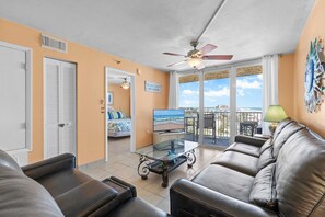 Condo, 1 King Bed (Oceania Plaza 808) | Living area - Oceania Plaza 808 (New Smyrna Beach)